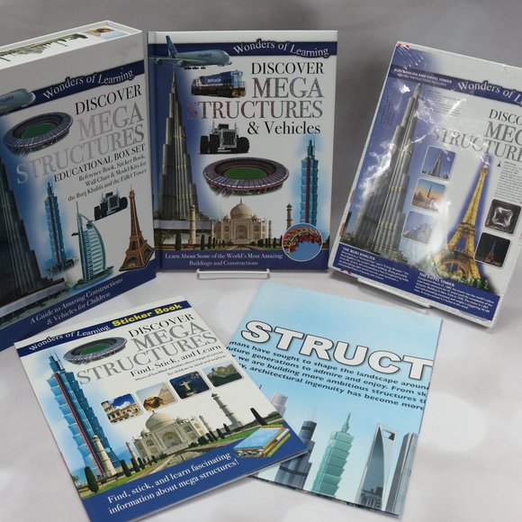 Brand New Wonders of Learning Discover Mega Structures Box Set - Picture 1 of 9